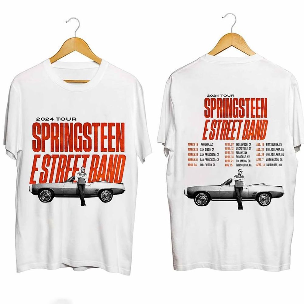 Bruce Springsteen The E Street Band Rescheduled Us Tour 2 Sided T Shirt